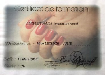 certificat-perfect-nails-manucure-russe-julie-lecluze-perpignan