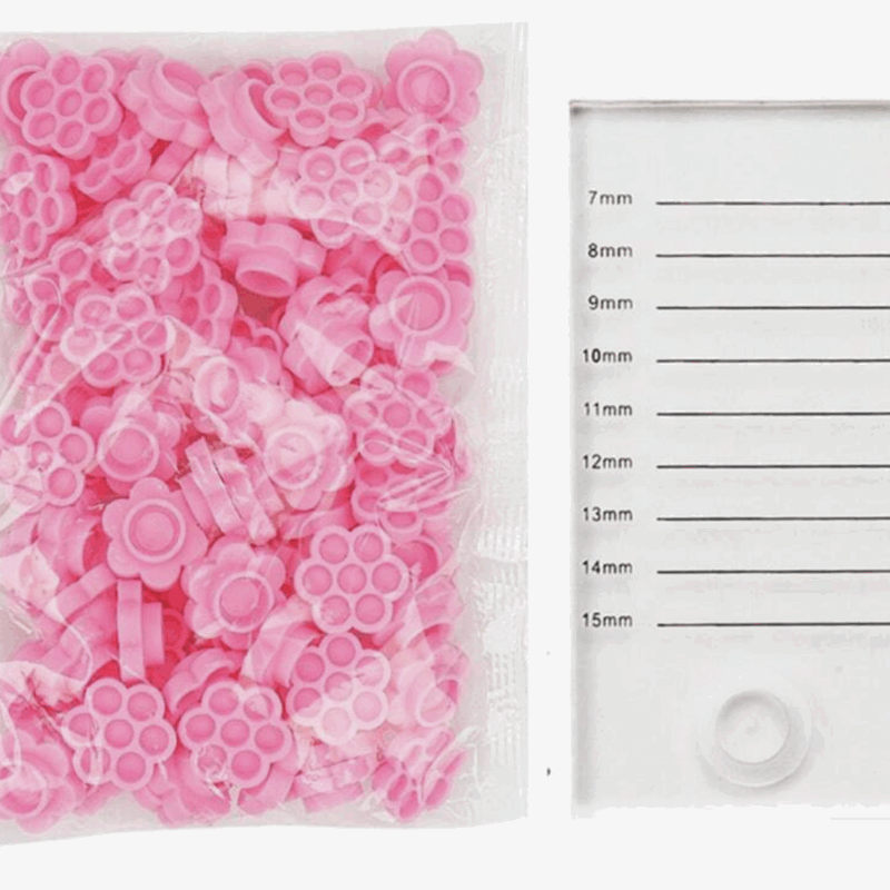 cupules à colle + pierre à cils