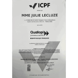 ICPF Julie Lecluze JL Studio Beauté Qualiopi